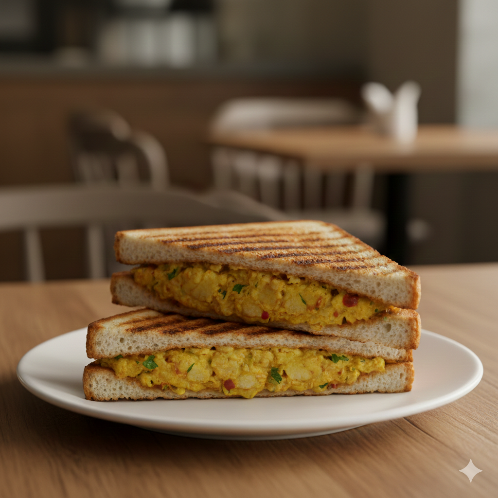 Aloo Masala Grilled Sandwich